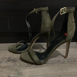 Olive green heels